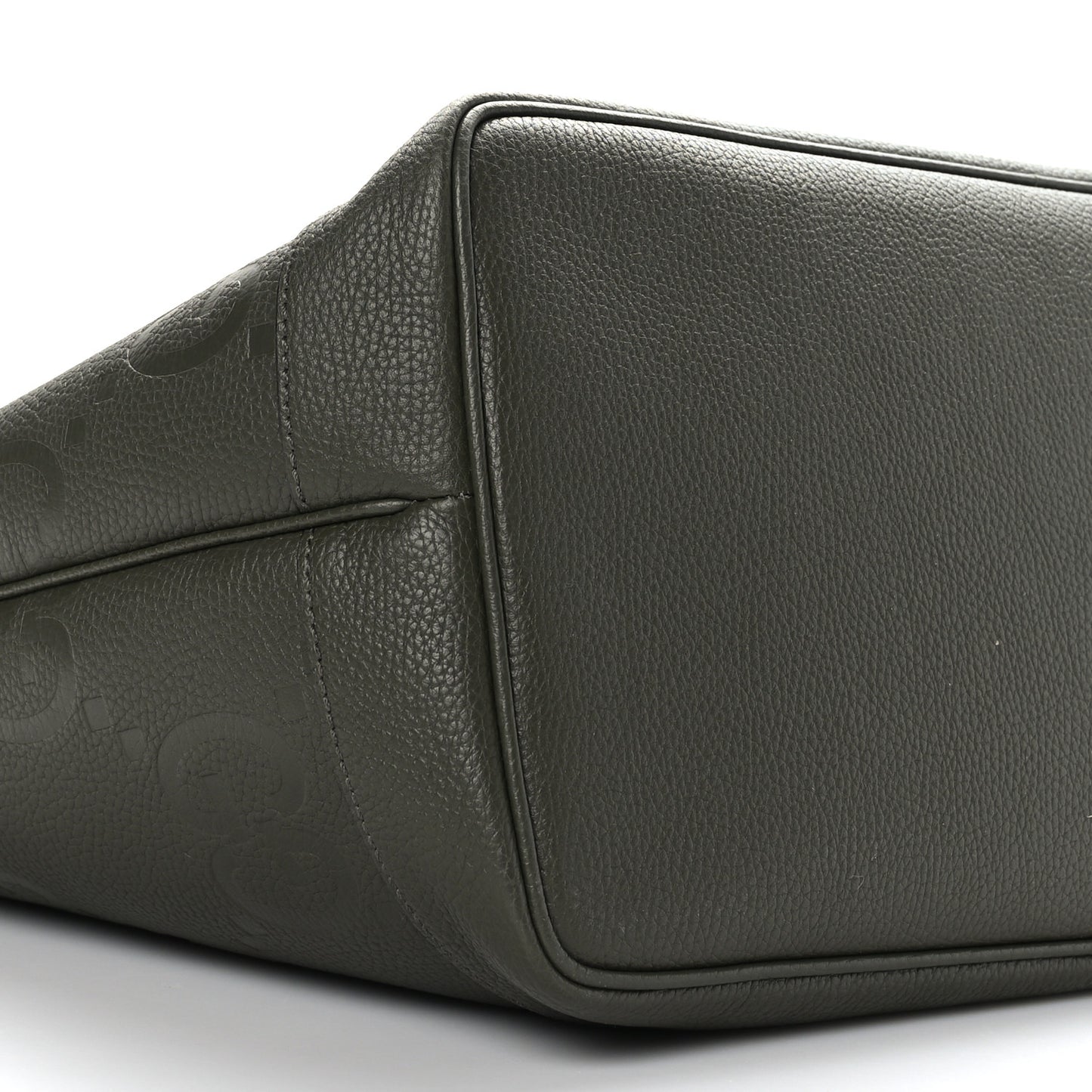 Monogram Jumbo GG Calfskin Web Large Shopping Tote Dark Green