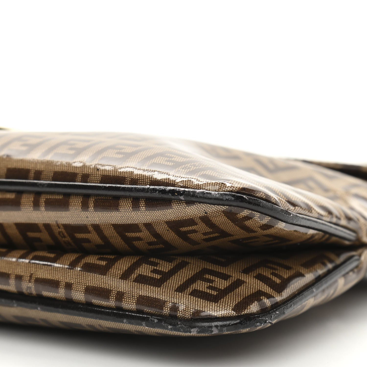 Fendi Vinyl Zucchino Baguette Tobacco 8 of 10