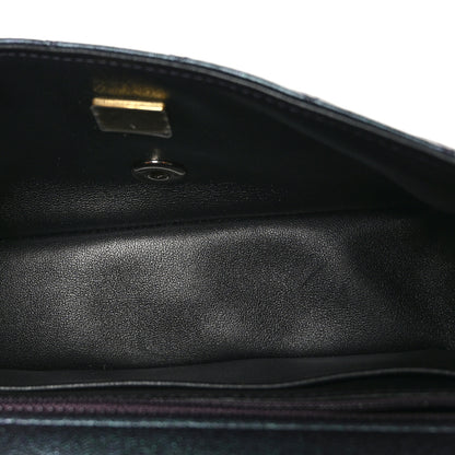 Chanel Iridescent Lambskin Quilted Mini Rectangular Flap Black 5 of 10