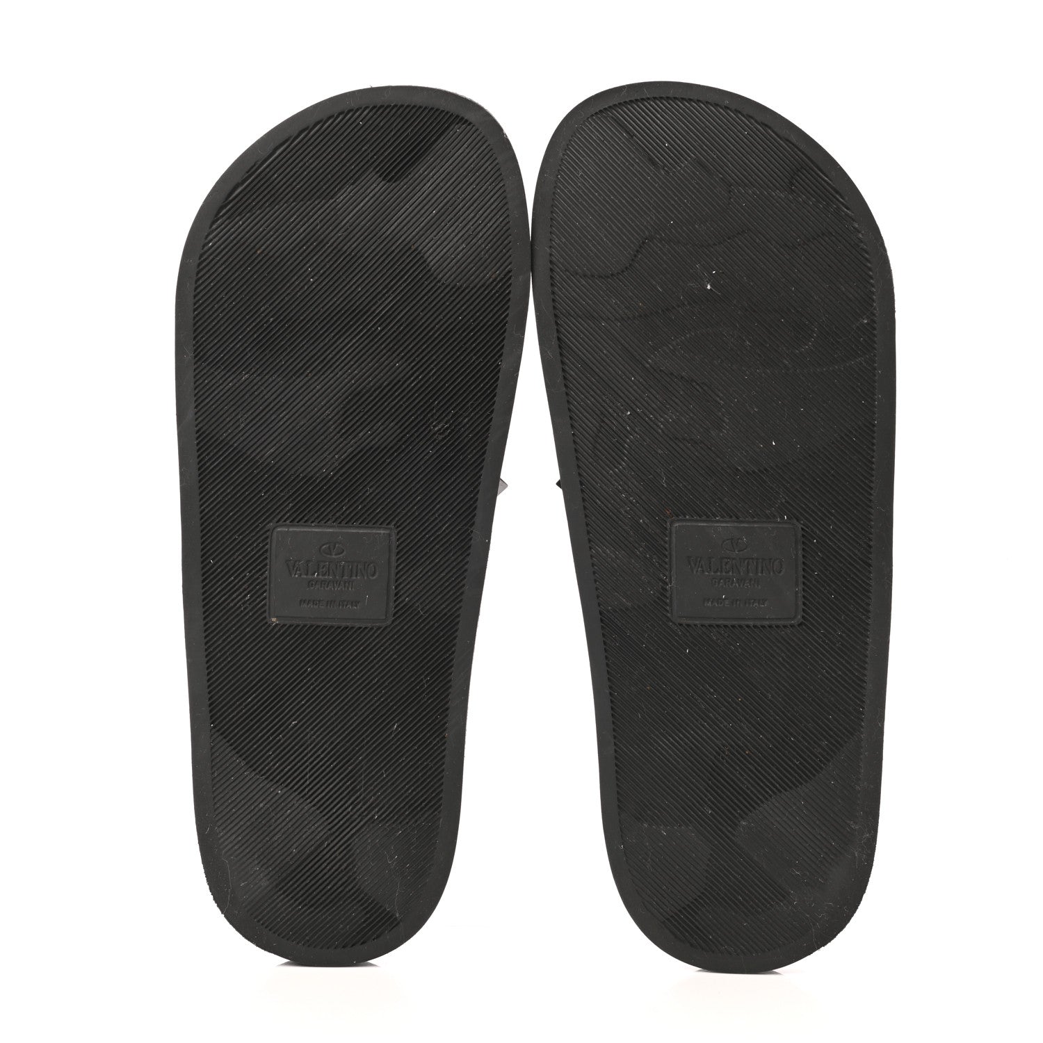 Valentino Garavani Rubber Rockstud Slide Sandals 39 Black 5 of 8