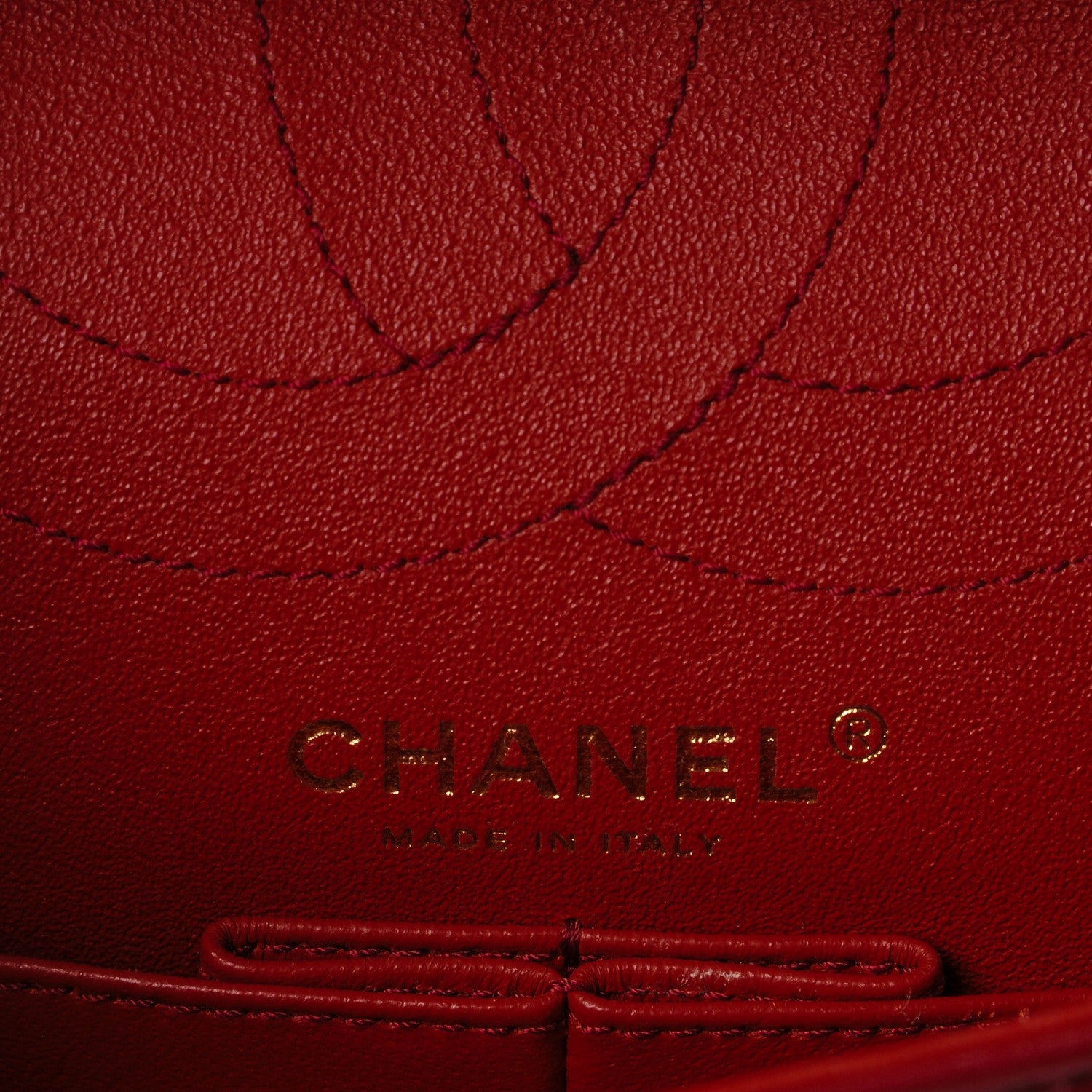 Chanel Aged Calfskin Chevron Quilted 2.55 Reissue 225 Flap Red 6 of 7