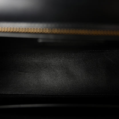 Saint Laurent Smooth Calfskin Manhattan Top Handle Black 5 of 9