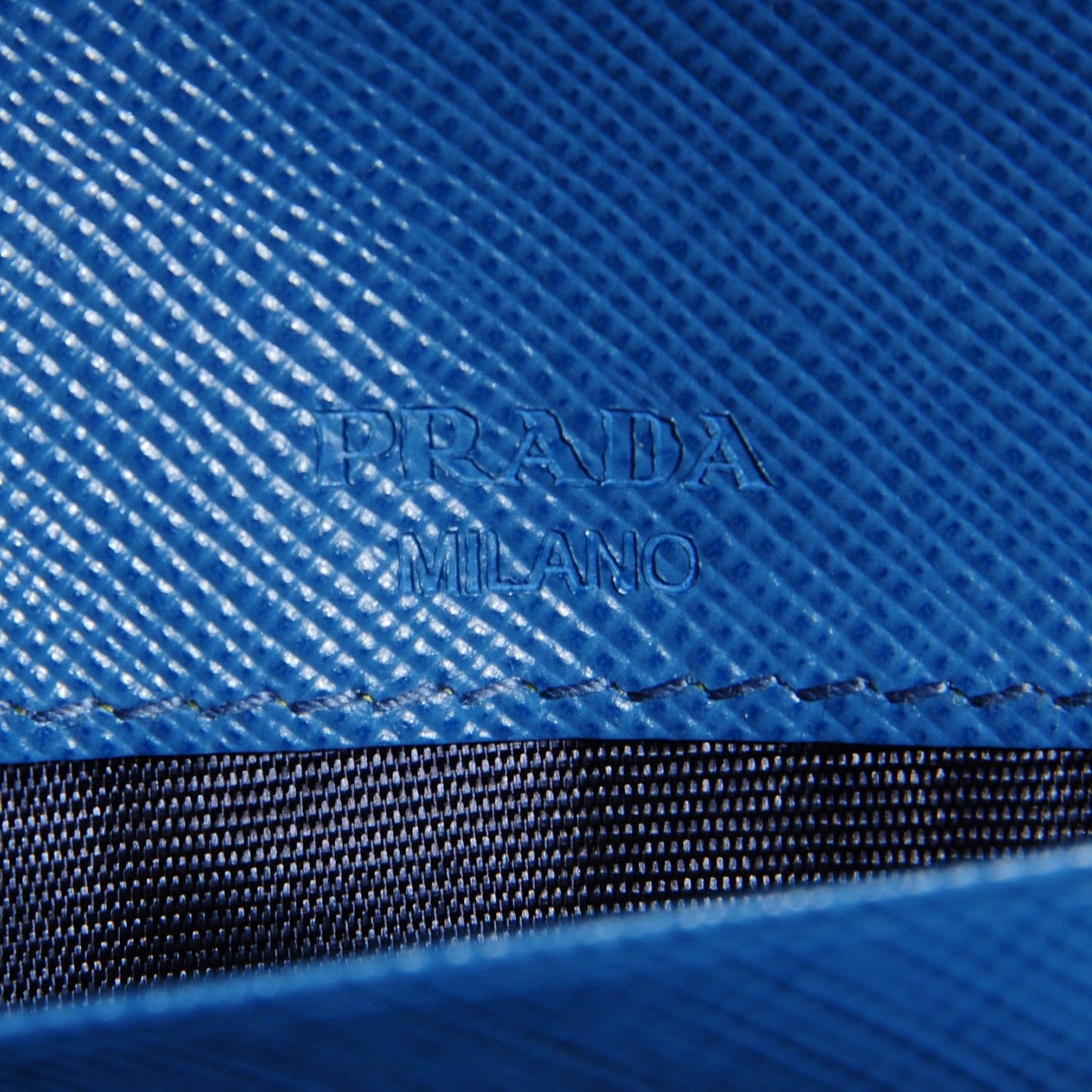 Saffiano Metal Continental Flap Wallet Cobalto