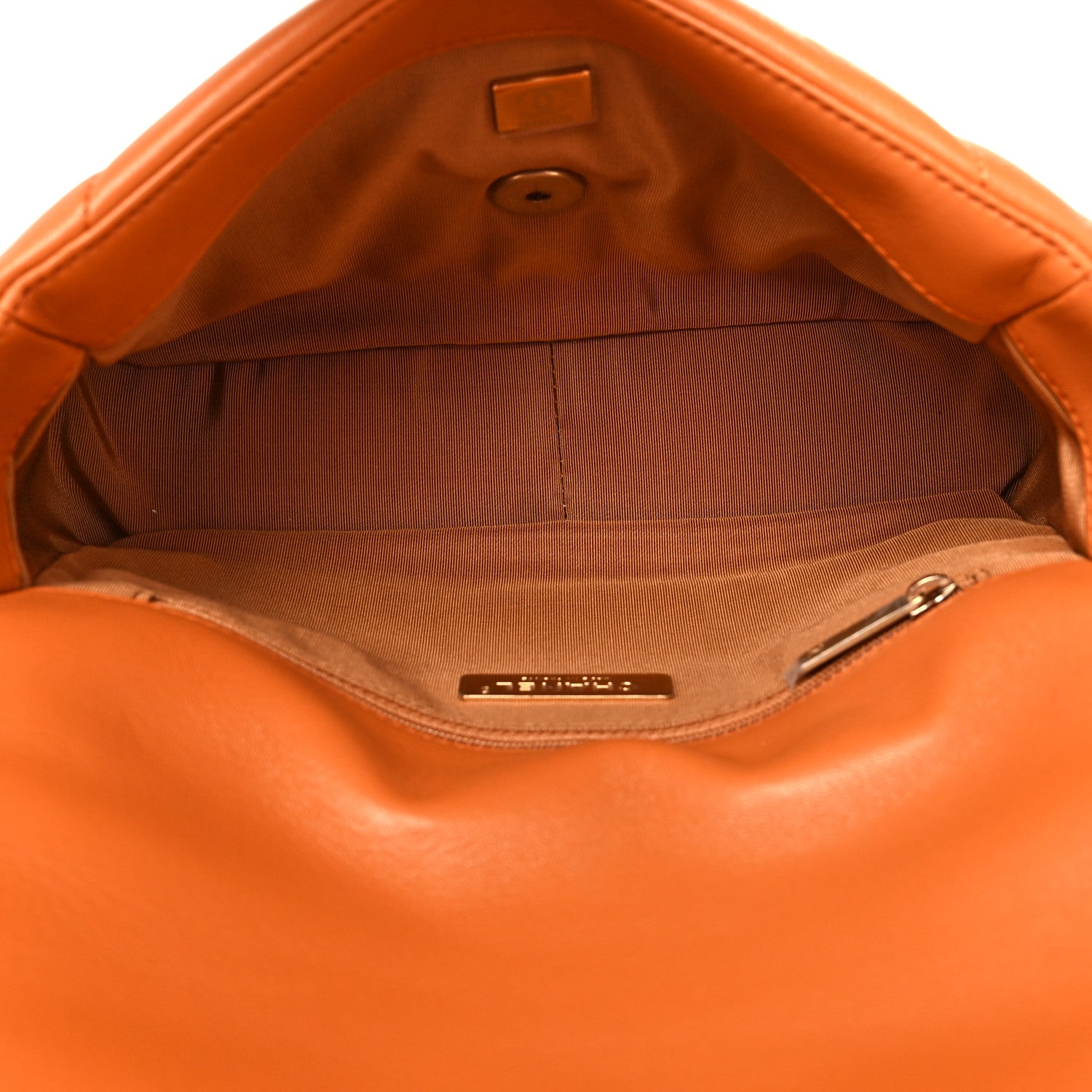 Chanel Lambskin Quilted Medium Chanel 19 Flap Light Brown 4 of 10
