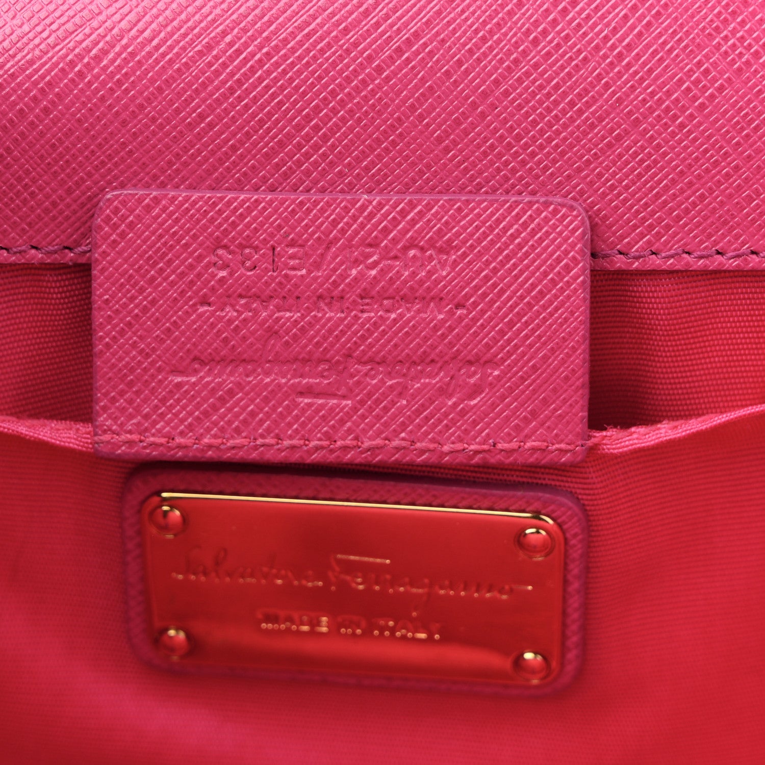 Salvatore Ferragamo Hammered Calfskin Mini Vara Bow Crossbody Bag