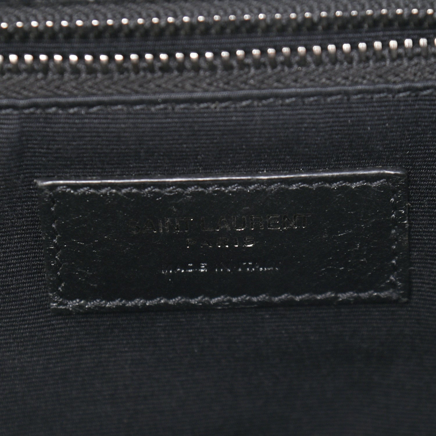 Saint Laurent Crinkled Calfskin Matelasse Monogram Medium Niki Chain Satchel Black 6 of 8