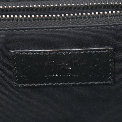 Saint Laurent Crinkled Calfskin Matelasse Monogram Medium Niki Chain Satchel Black 6 of 8
