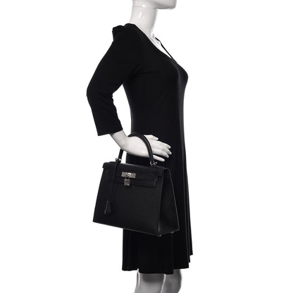 Hermes Epsom Kelly Sellier 28 Black 3 of 40