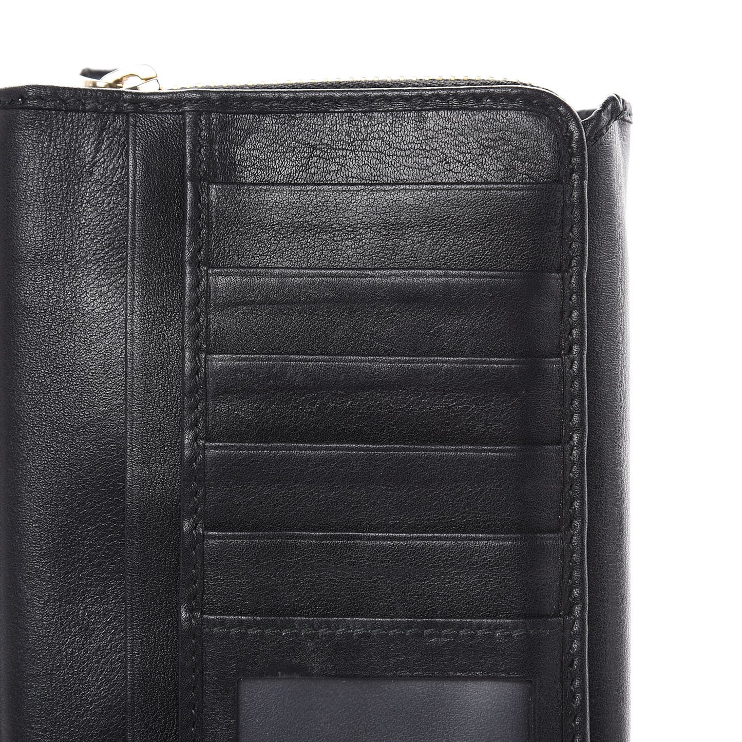 Soft Microguccissima Continental Zip Wallet Black