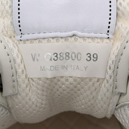 Chanel Calfskin Mesh Lycra Suede Womens Logo Sneakers 39 White 6 of 10