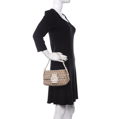 Fendi Zucchino Embellished Mini Mama Baguette Beige 2 of 21