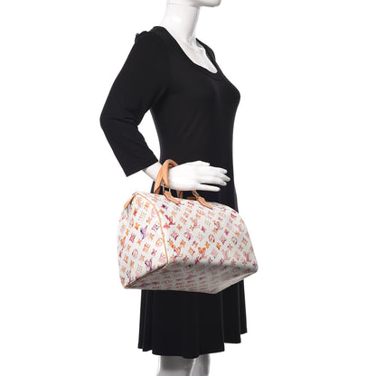 Louis Vuitton Watercolor Aquarelle Speedy 30 White 2 of 11