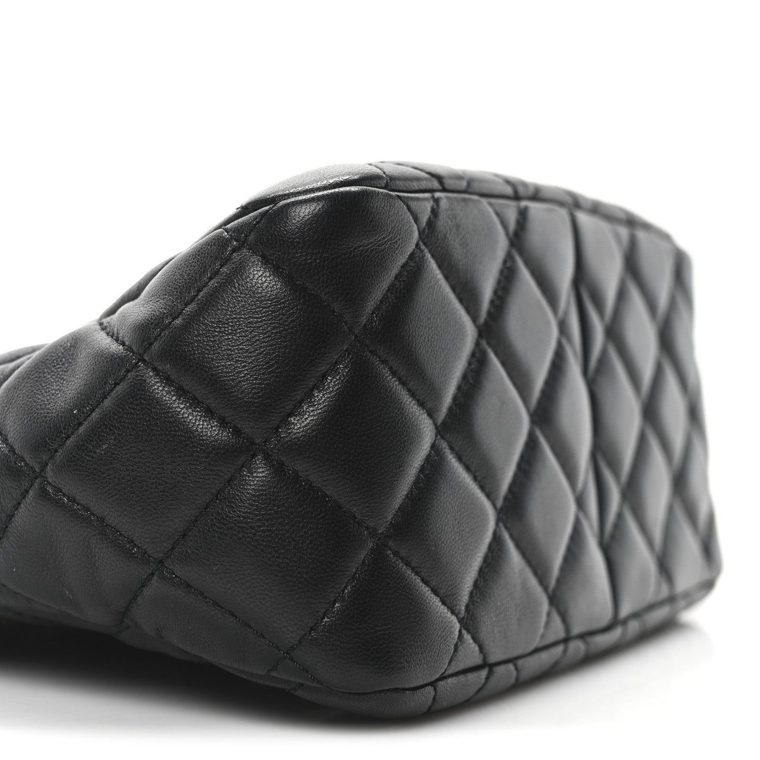 Chanel Lambskin Quilted Small Pearl Crush Hobo Black 9 of 10
