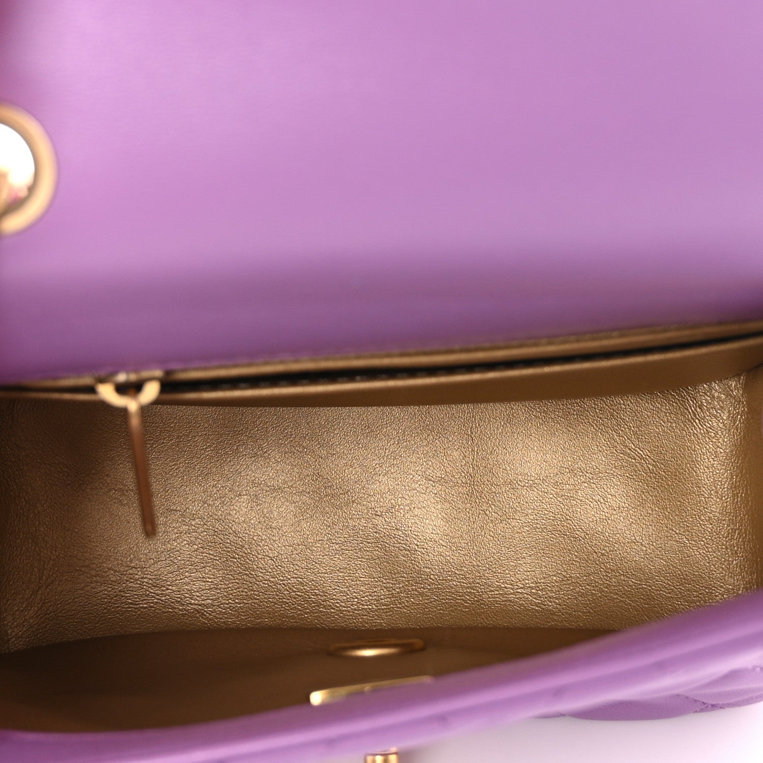 Chanel Lambskin Quilted Mini Pearl Crush Flap Purple 5 of 10