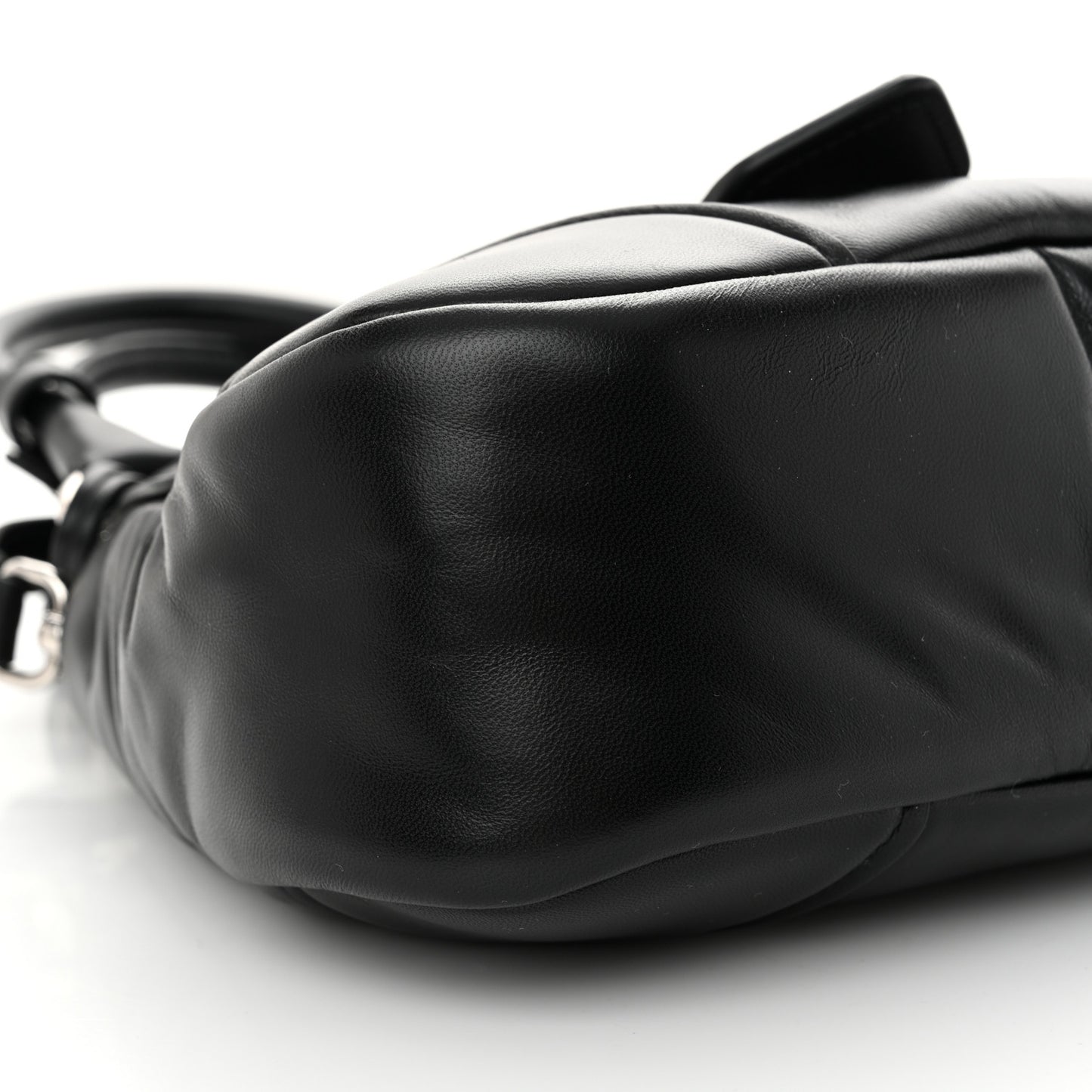Nappa Soft Padded Re-Edition 2002 Moon Bag Black
