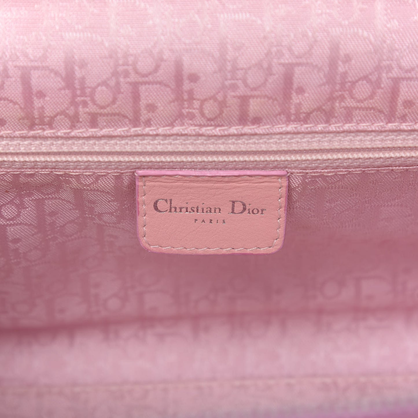 Grained Calfskin Romantic Flowers Frame Satchel Pink