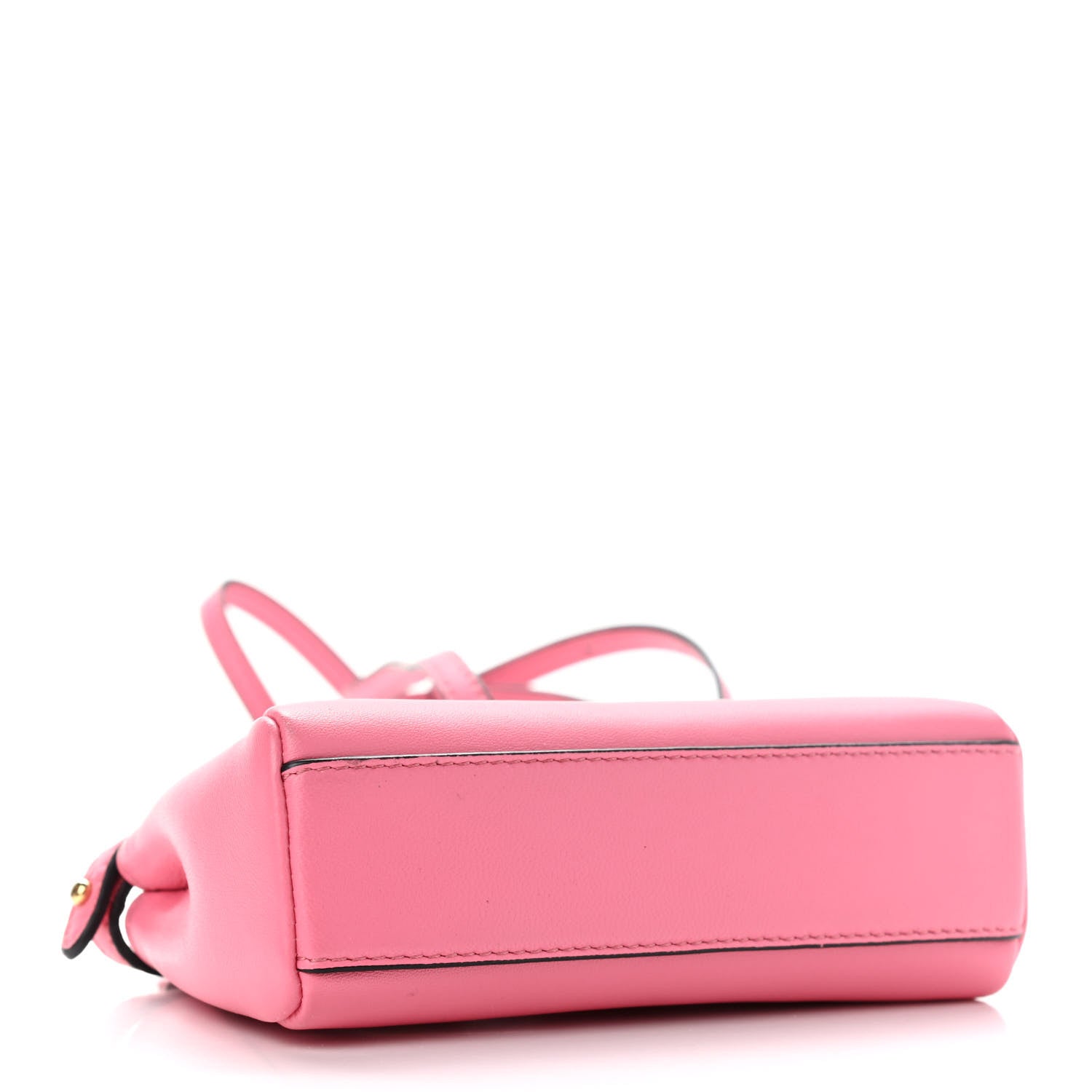 Fendi Shiny Nappa Micro Peekaboo Iconic Satchel Rosa Fluo 4 of 9