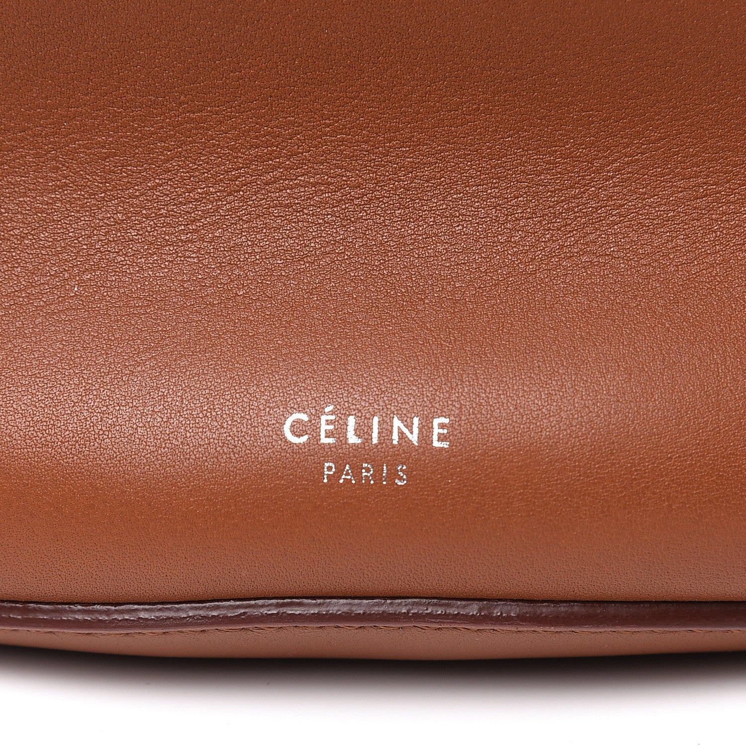 Celine Smooth Calfskin Long Strap Big Bucket Bag Tan 7 of 10