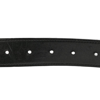 Hermes Swift Togo 32mm Idem Belt 100 Black Blue Jean 5 of 7