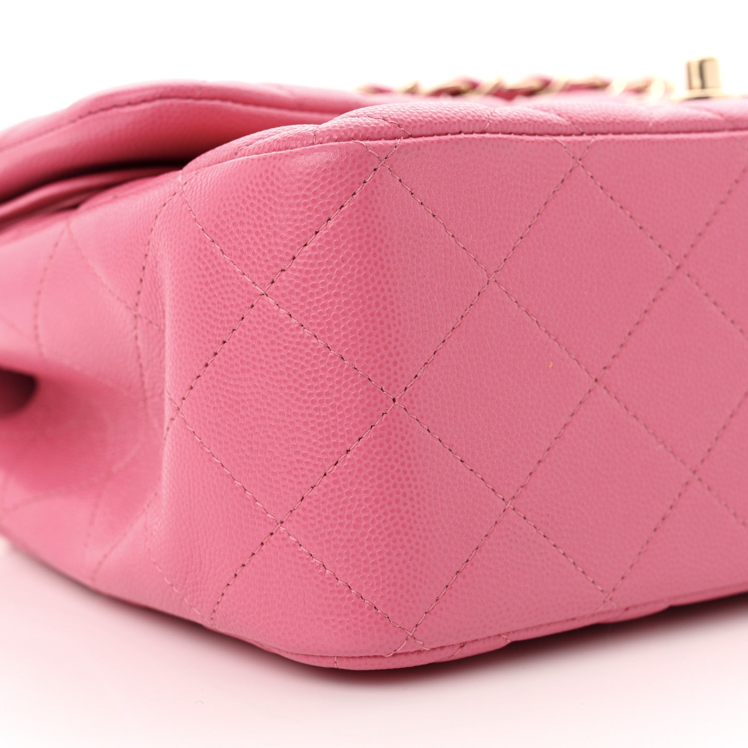 Chanel Caviar Quilted Jumbo Double Flap Pink 9 of 12