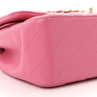 Chanel Caviar Quilted Jumbo Double Flap Pink 9 of 12