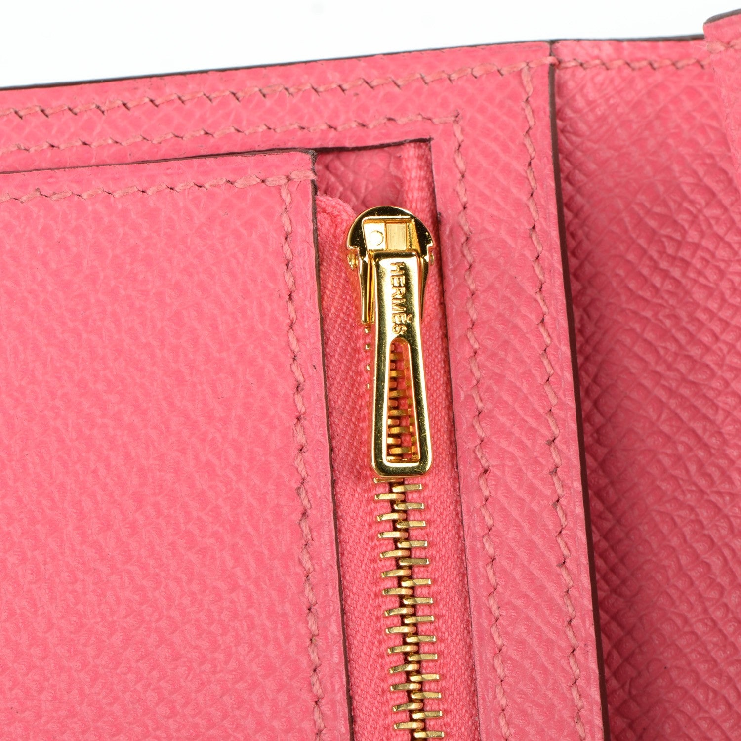 Hermes Epsom Bearn Gusset Wallet Rose Azalee 7 of 11
