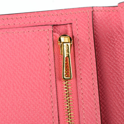 Hermes Epsom Bearn Gusset Wallet Rose Azalee 7 of 11