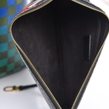 Louis Vuitton Damier Race Neverfull MM Noir Rouge 6 of 13