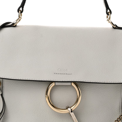 Chloe Calfskin Medium Faye Day Shoulder Bag Airy Grey 8 of 16