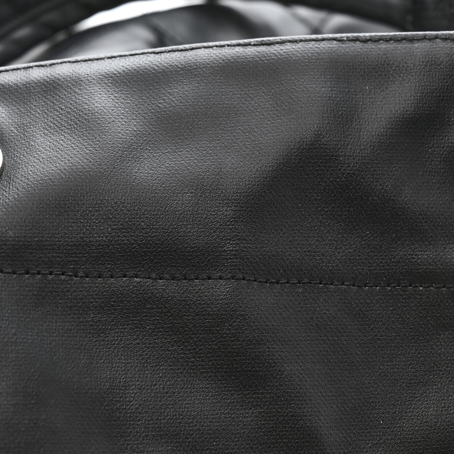 Chanel Coated Canvas Quilted Large Paris Biarritz Tote Black 12 of 17