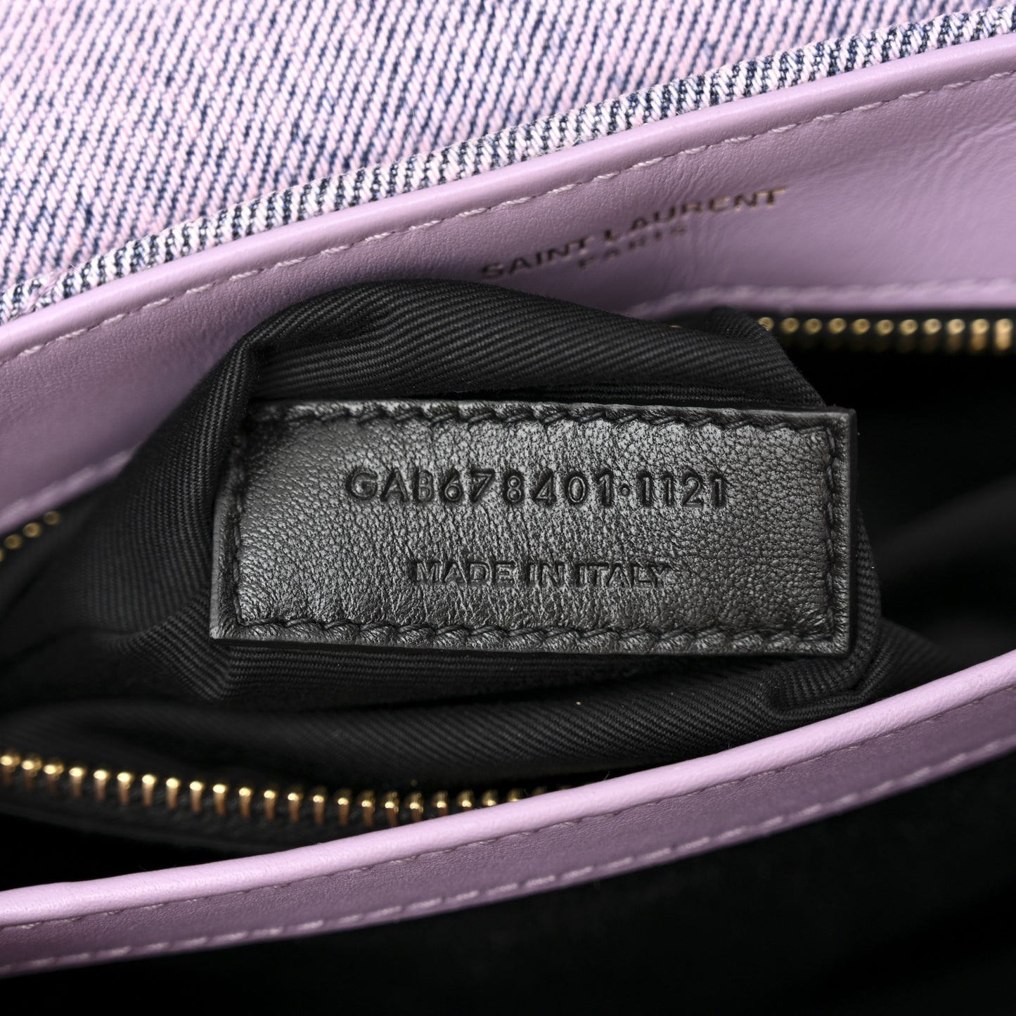 Denim Y Quilted Monogram Toy Loulou Crossbody Bag Bleached Lilac