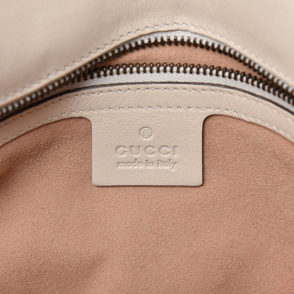 Gucci Calfskin Matelasse Medium GG Marmont Shoulder Bag White 6 of 11