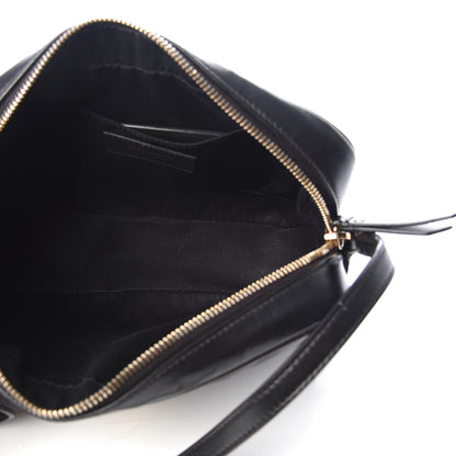 Saint Laurent Calfskin Matelasse Monogram Lou Camera Bag Black 5 of 9