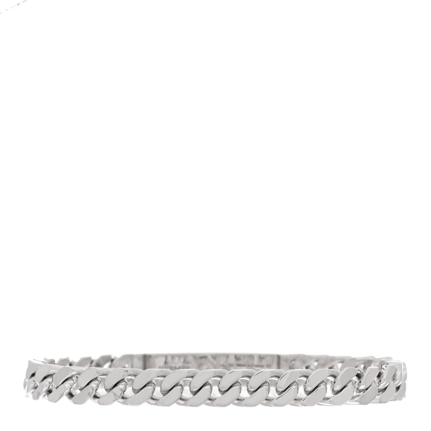 18K White Gold Diamond TPM Kelly Gourmette Bracelet ST