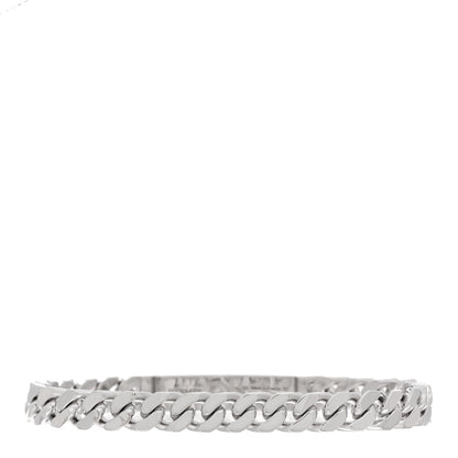 Hermes 18K White Gold Diamond TPM Kelly Gourmette Bracelet ST 2 of 4