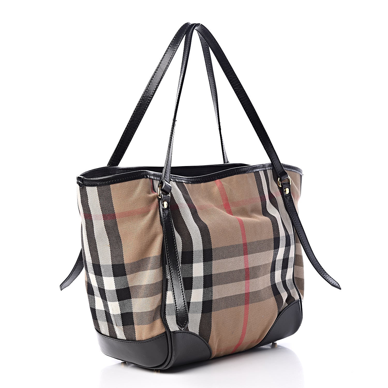 Burberry House Check Small Canterbury Tote Black 3 of 19