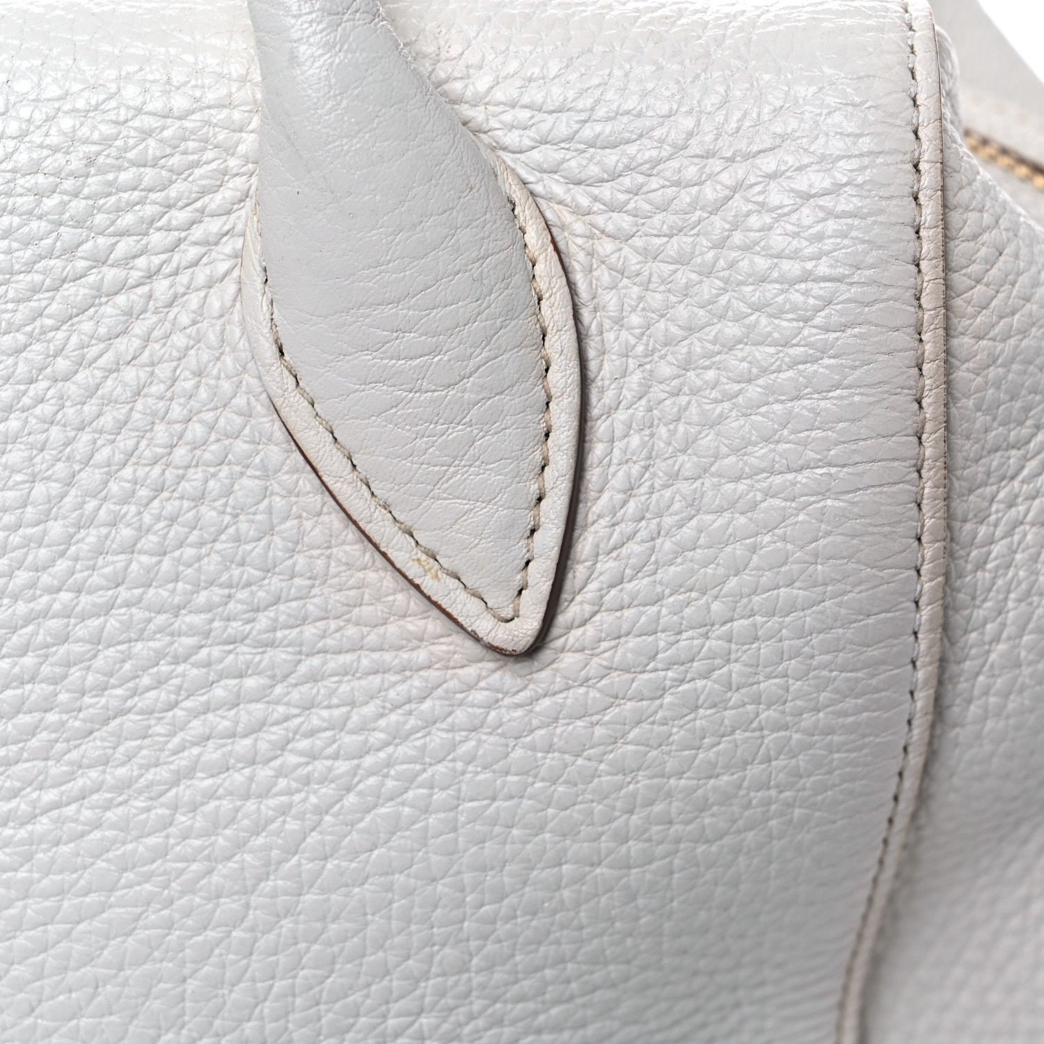 Prada Vitello Daino Medium Top Handle Bag White 19 of 20