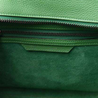 Celine Drummed Calfskin Micro Luggage Mint 6 of 18