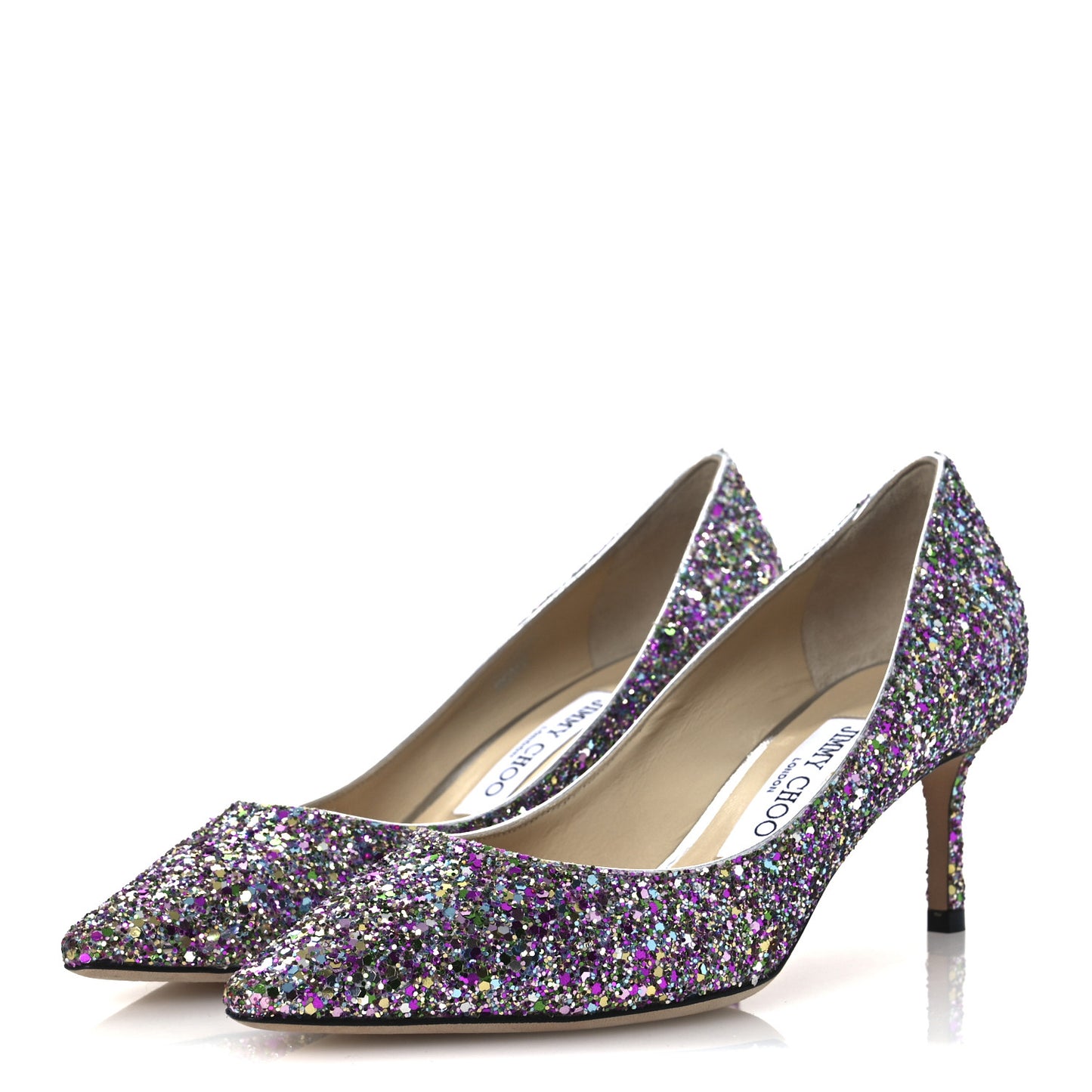 Coarse Glitter Fabric Romy 60 Pumps 37 Confetti