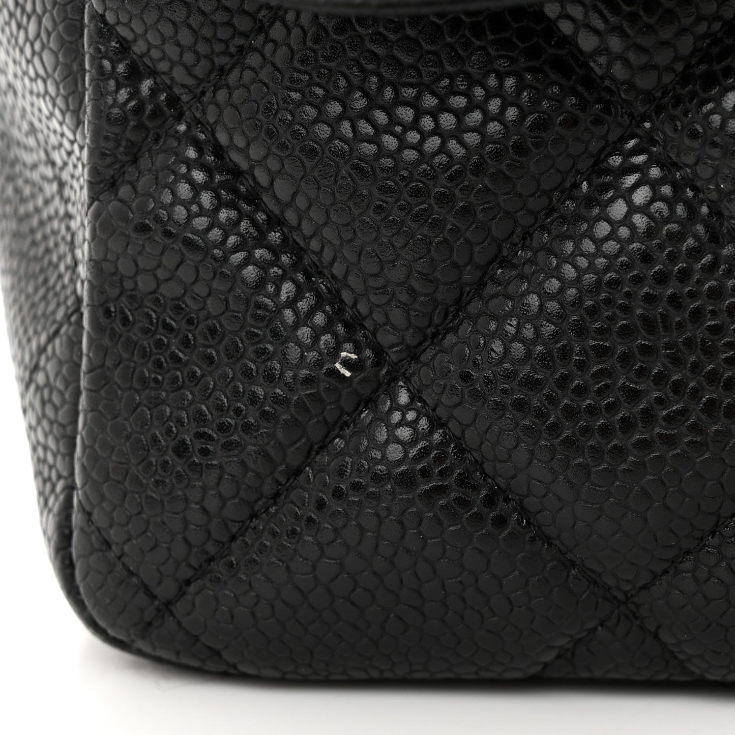 Caviar Quilted Jumbo Single Flap Black