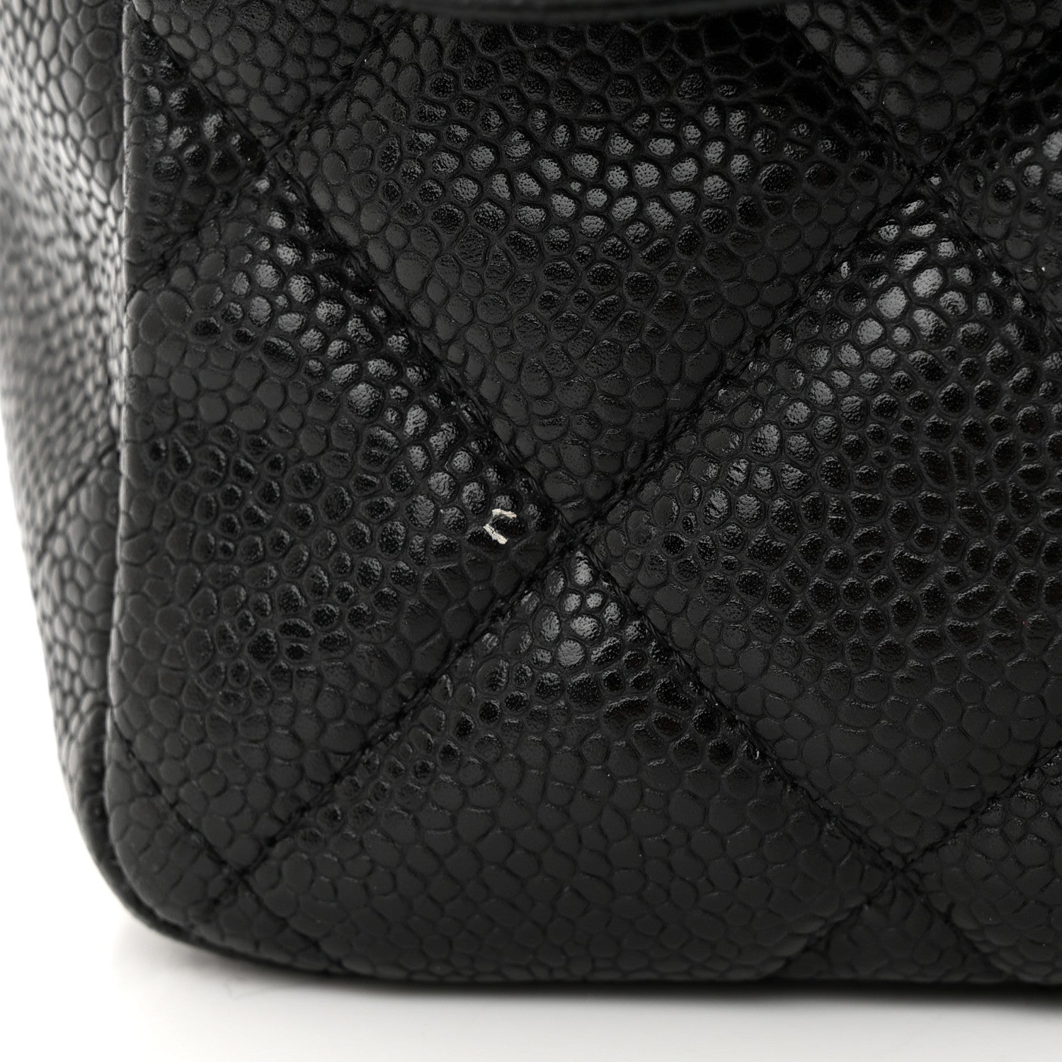 Chanel Caviar Quilted Jumbo Single Flap Black 13 of 15