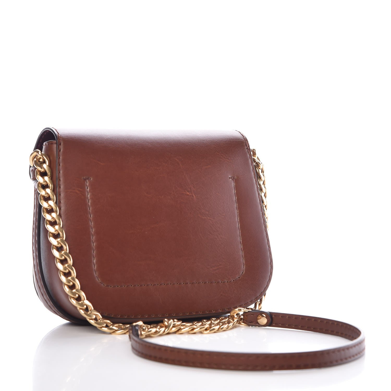 Stella McCartney Eco Alter Nappa Popper Shoulder Bag Cognac 3 of 10