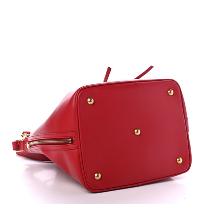 Saint Laurent Calfskin Large Emmanuelle Bucket Bag Lipstick Red 3 of 5