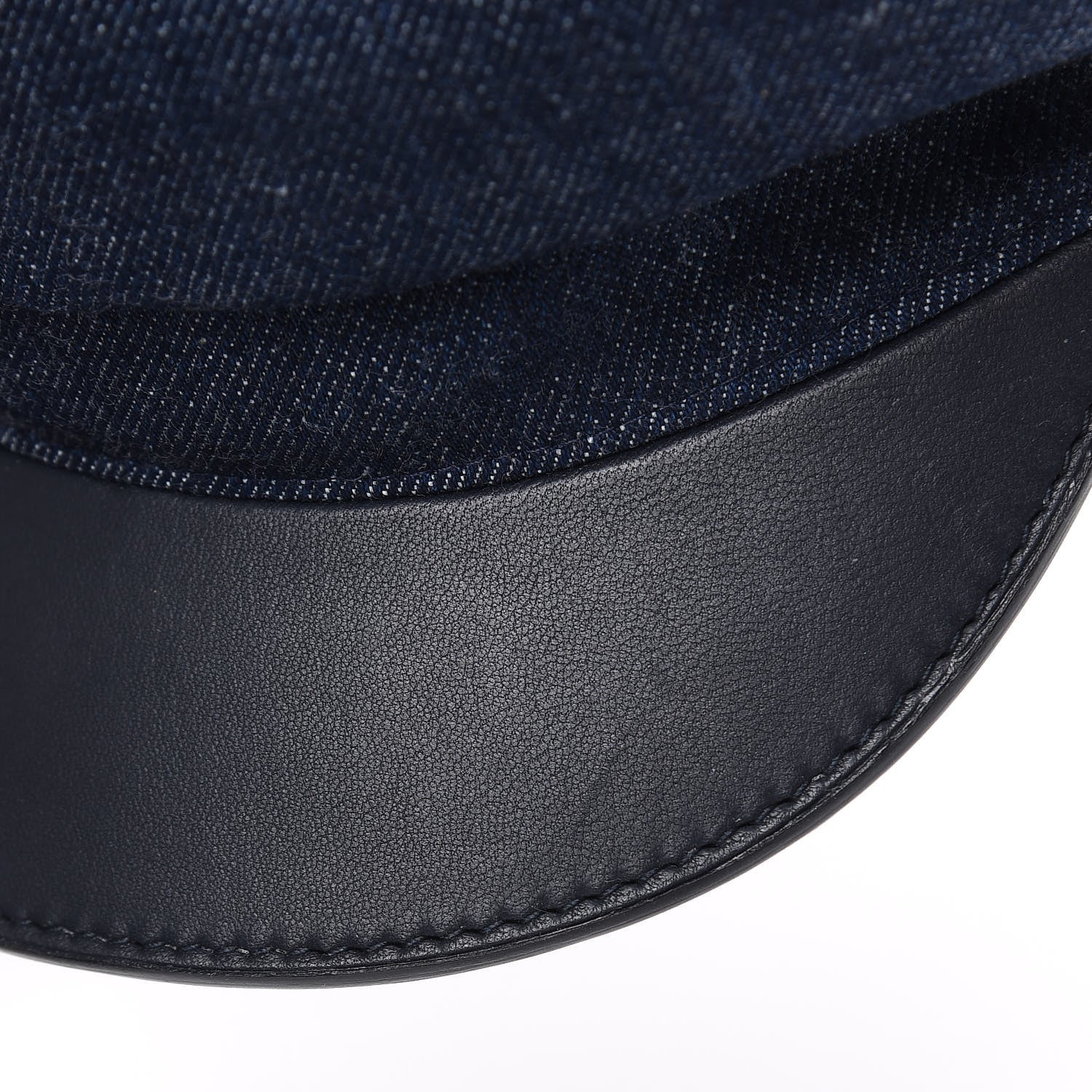 Hermes Denim Cotton Lambskin Womens Vauban Cap 59 Bleu Indigo Marine 6 of 7