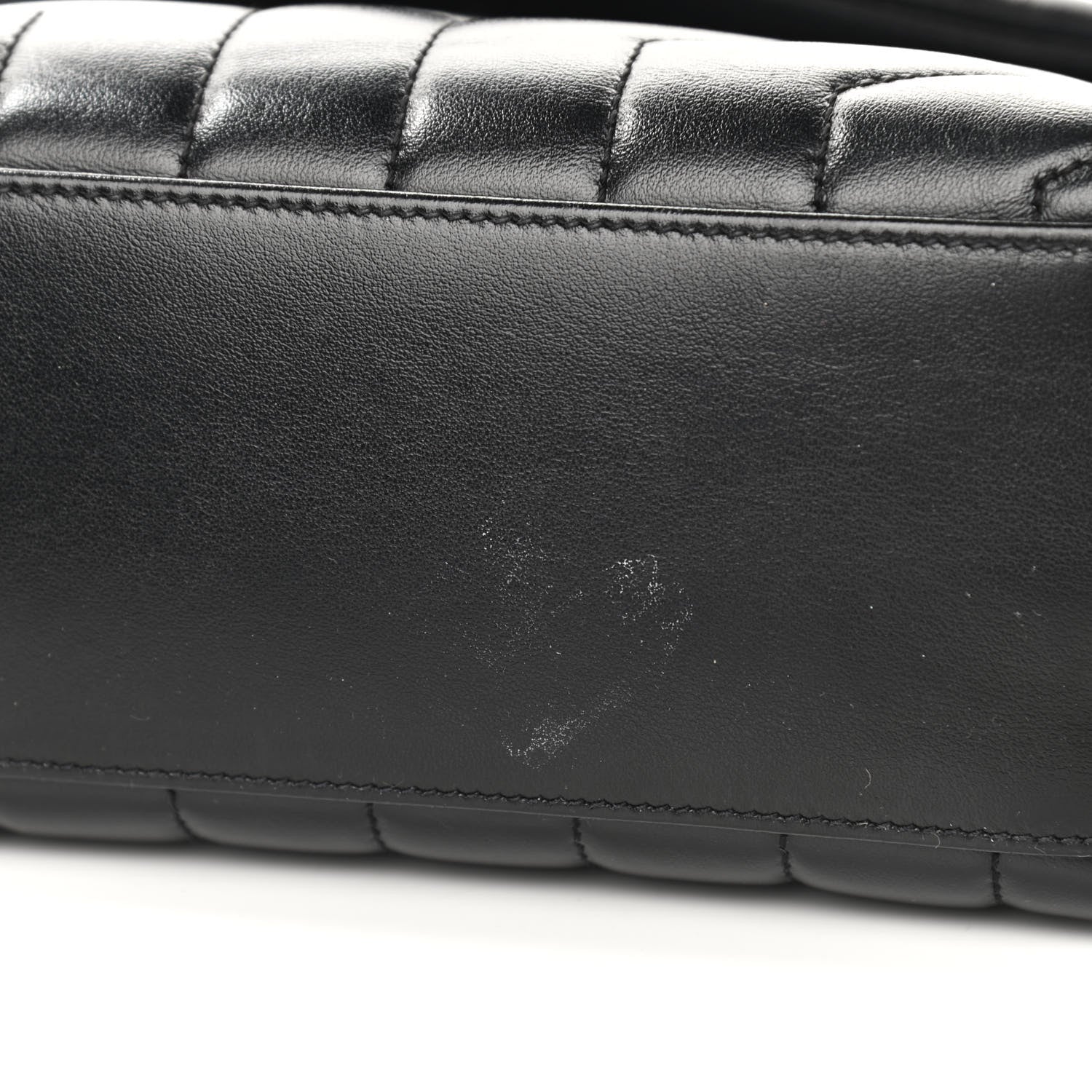 Saint Laurent Calfskin Y Quilted Monogram Small Loulou Chain Satchel Black 12 of 12