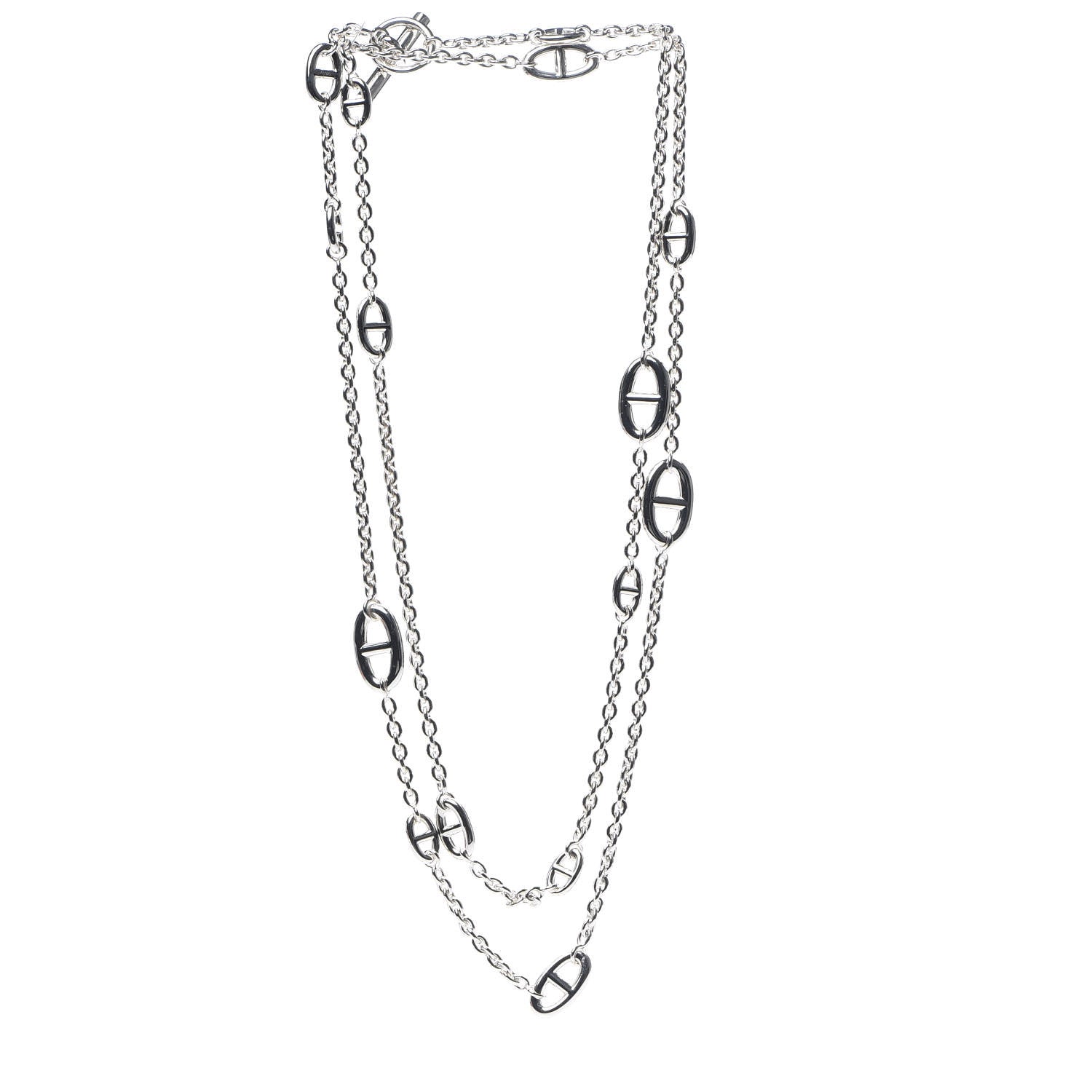 Hermes Sterling Silver Farandole Necklace 120 2 of 5