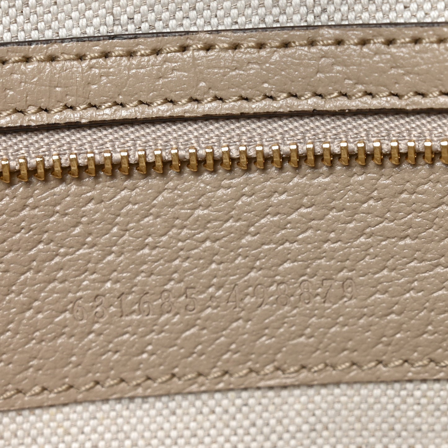 GG Supreme Monogram Textured Dollar Calfskin Web Large Ophidia Shopping Tote Beige Mystic White Oatmeal