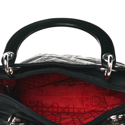 Christian Dior Nylon Cannage Medium Lady Dior Black 5 of 9