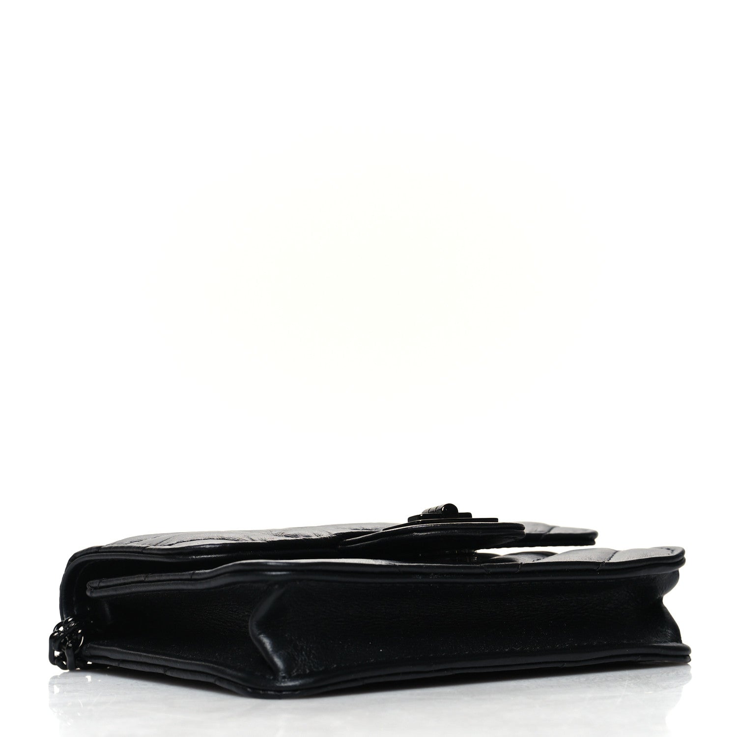 Chanel Aged Calfskin Chevron Quilted Reissue Belt Bag Black 4 of 12