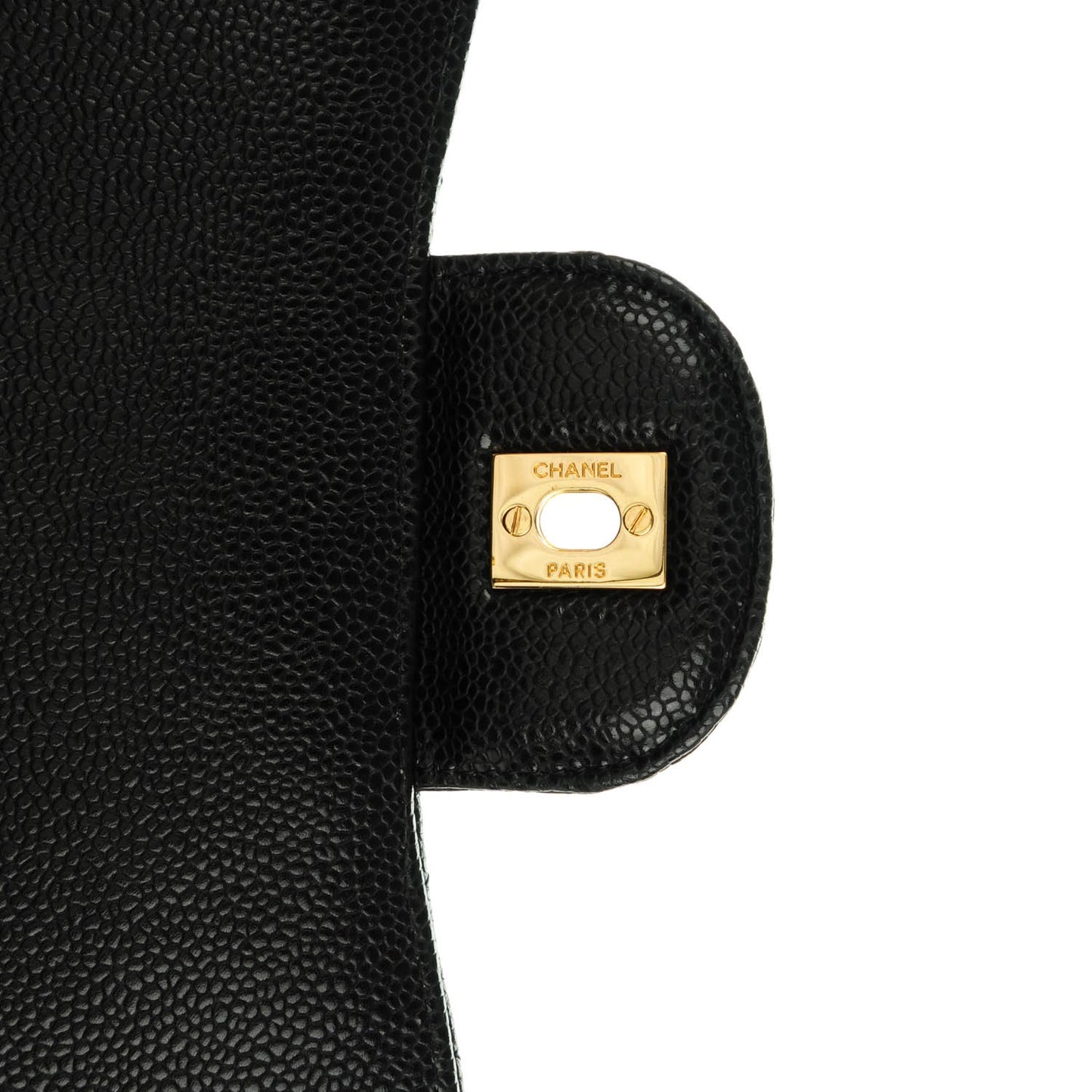 Caviar Quilted Jumbo Single Flap Black